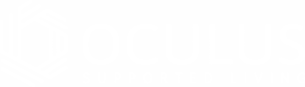 Oculus Supported Living Logo White
